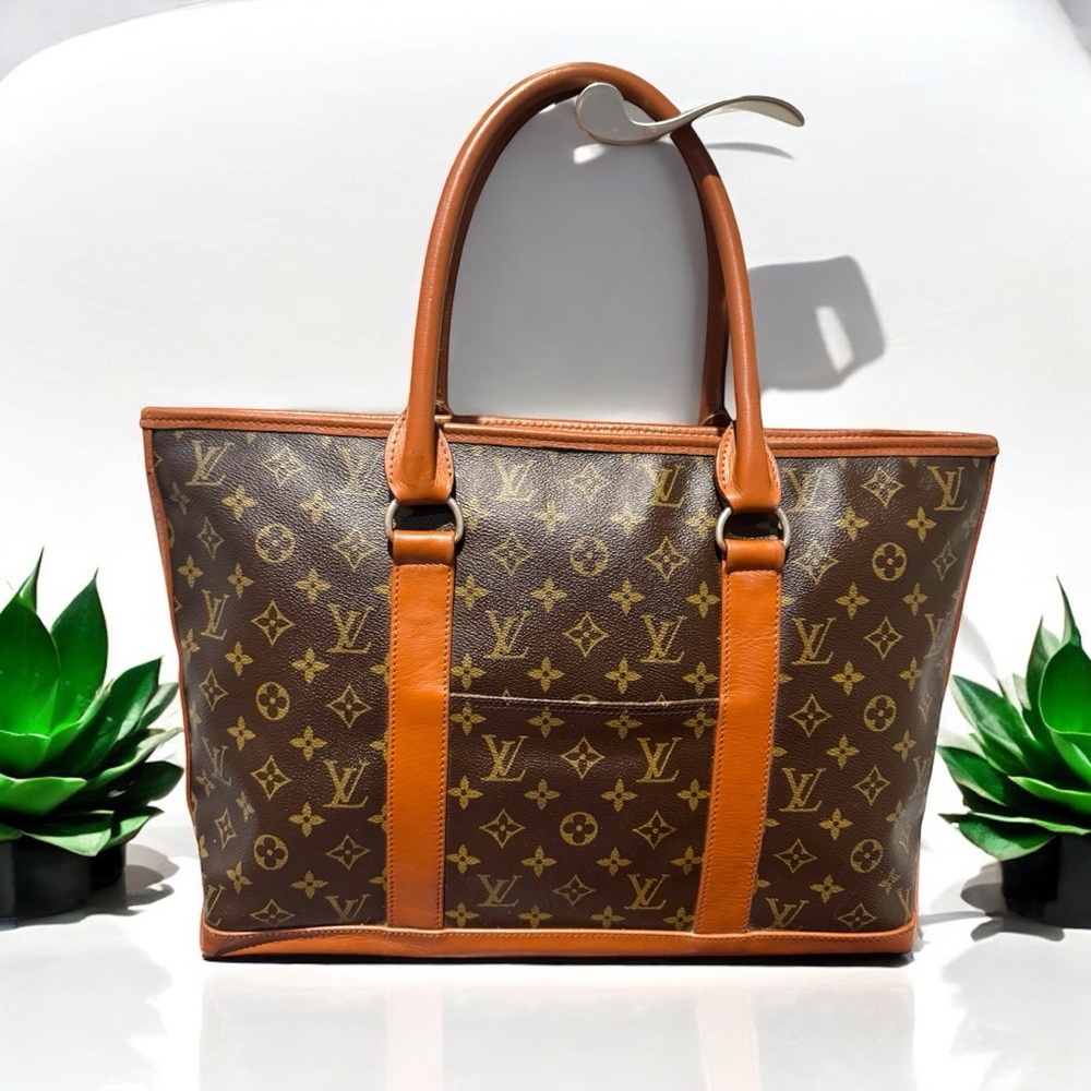 SOLD -💎Authentic LOUIS VUITTON Monogram Sac Weekend PM Tote Bag M42425 - Picture 4 of 15